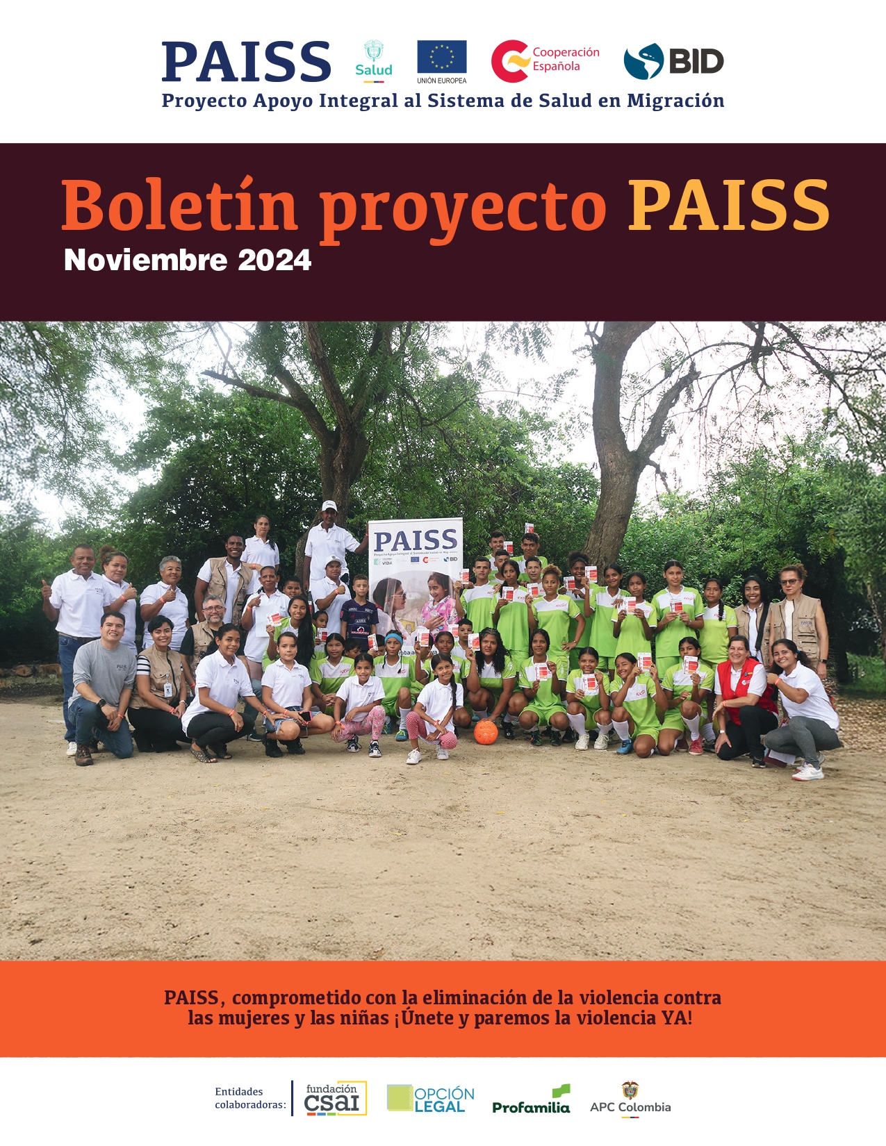 Boletín Noviembre Proyecto PAISS